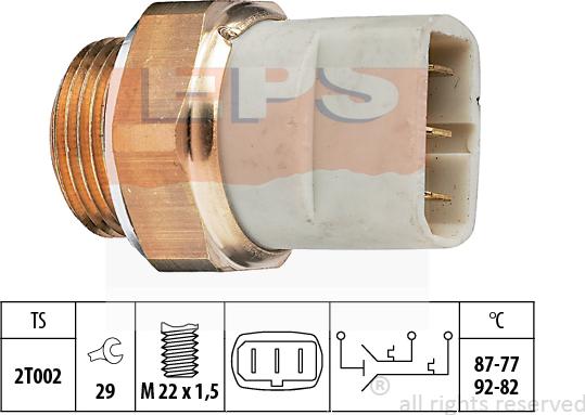 MDR EPS-1850 626 - Термовыключатель, вентилятор радиатора / кондиционера autosila-amz.com