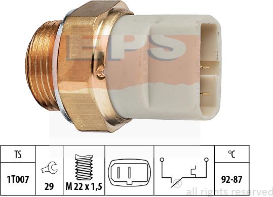 MDR EPS-1850 049 - Термовыключатель, вентилятор радиатора / кондиционера autosila-amz.com