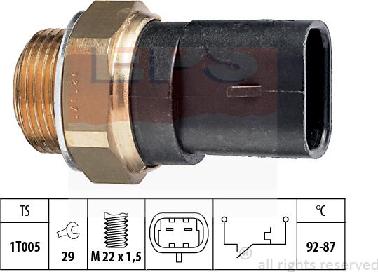 MDR EPS-1850 031 - Термовыключатель, вентилятор радиатора / кондиционера autosila-amz.com