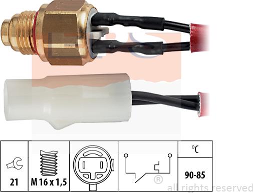 MDR EPS-1850 110 - Термовыключатель, вентилятор радиатора / кондиционера autosila-amz.com