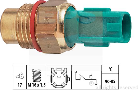 MDR EPS-1850 266 - Термовыключатель, вентилятор радиатора / кондиционера autosila-amz.com