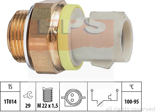 MDR EPS-1850 280 - Термовыключатель, вентилятор радиатора / кондиционера autosila-amz.com