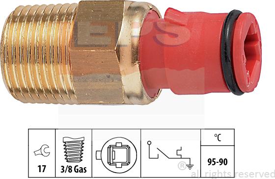 MDR EPS-1850 277 - Термовыключатель, вентилятор радиатора / кондиционера autosila-amz.com