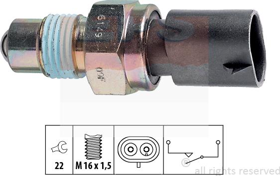 MDR EPS-1860 149 - Датчик, переключатель, фара заднего хода autosila-amz.com