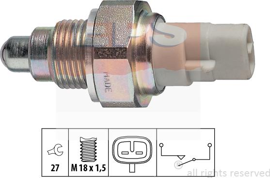 MDR EPS-1860 111 - Датчик, переключатель, фара заднего хода autosila-amz.com