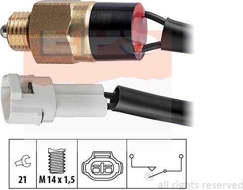 MDR EPS-1860 120 - Датчик, переключатель, фара заднего хода autosila-amz.com