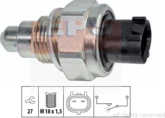 MDR EPS-1860 326 - Датчик, переключатель, фара заднего хода autosila-amz.com