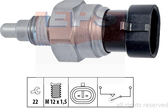 MDR EPS-1860 323 - Датчик, переключатель, фара заднего хода autosila-amz.com