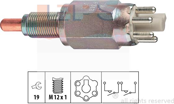 MDR EPS-1860 243 - Датчик, переключатель, фара заднего хода autosila-amz.com