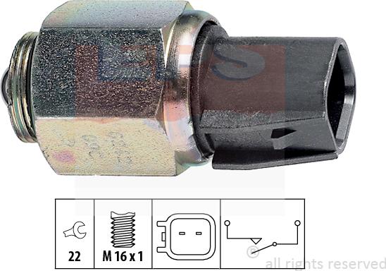 MDR EPS-1860 242 - Датчик, переключатель, фара заднего хода autosila-amz.com