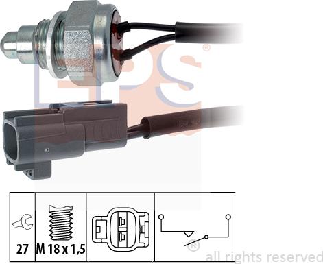 MDR EPS-1860 260 - Датчик, переключатель, фара заднего хода autosila-amz.com