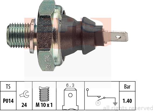 MDR EPS-1800 046 - Датчик, давление масла autosila-amz.com