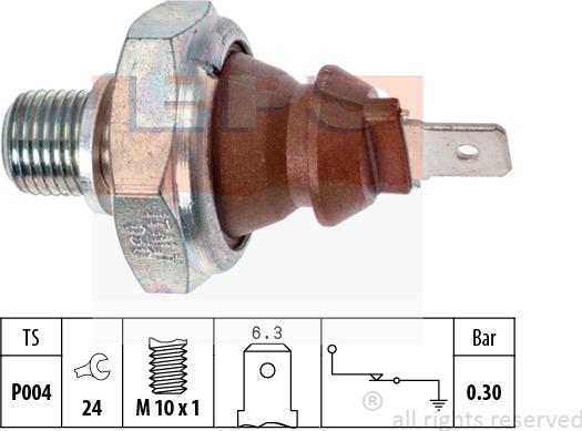 MDR EPS-1800 008 - Датчик, давление масла autosila-amz.com