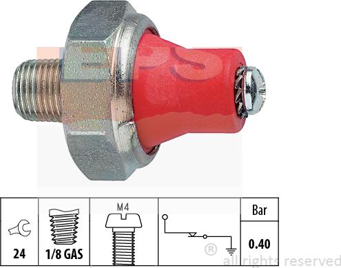 MDR EPS-1800 014 - Датчик, давление масла autosila-amz.com