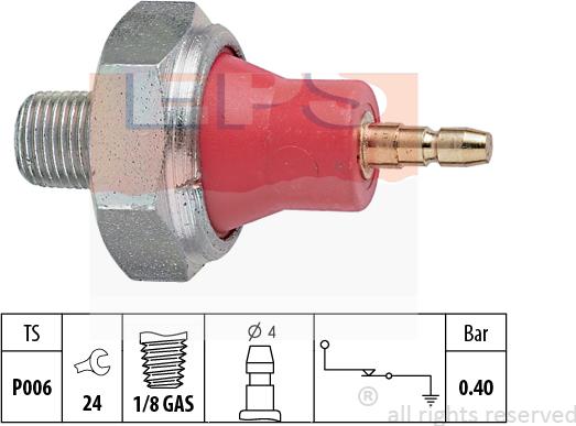 MDR EPS-1800 015 - Датчик, давление масла autosila-amz.com