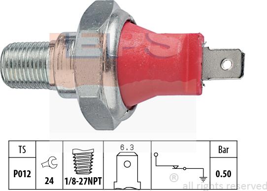 MDR EPS-1800 027 - Датчик, давление масла autosila-amz.com