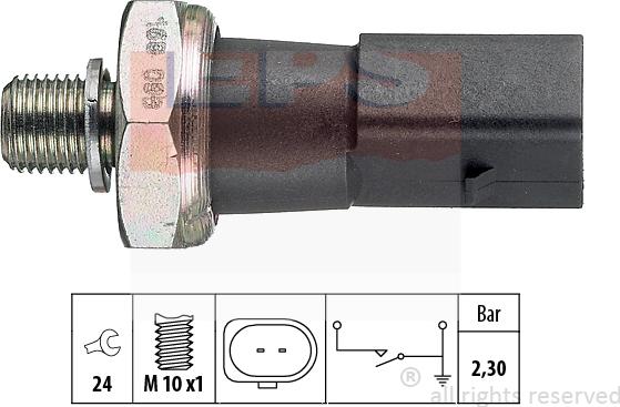 MDR EPS-1800 190 - Датчик, давление масла autosila-amz.com