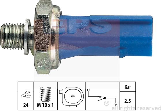 MDR EPS-1800 192 - Датчик, давление масла autosila-amz.com