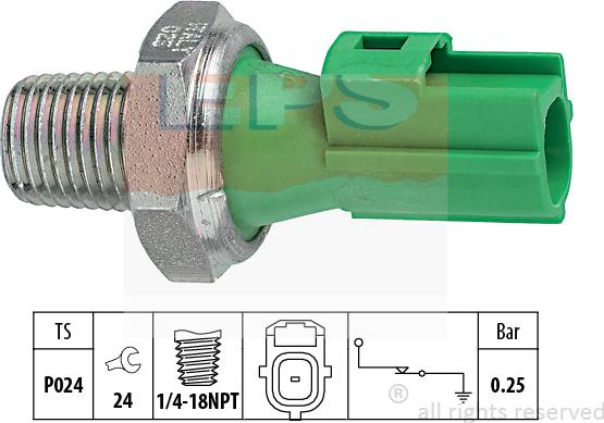 MDR EPS-1800 146 - Датчик, давление масла autosila-amz.com