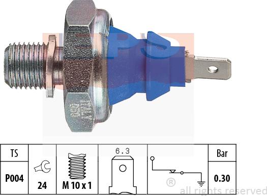 MDR EPS-1800 108 - Датчик, давление масла autosila-amz.com