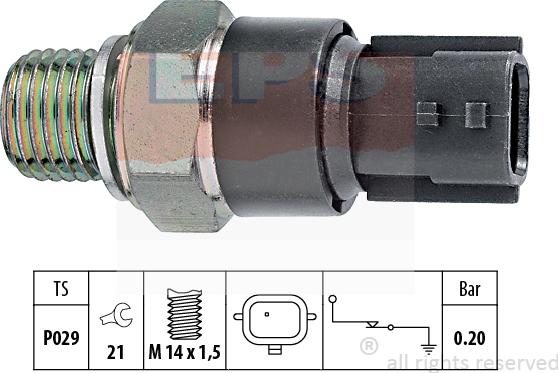 MDR EPS-1800 189 - Датчик, давление масла autosila-amz.com