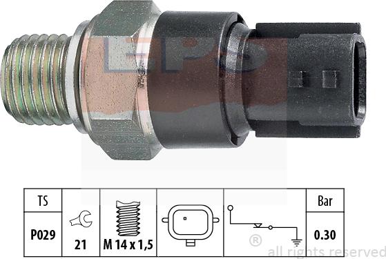 MDR EPS-1800 181 - Датчик, давление масла autosila-amz.com