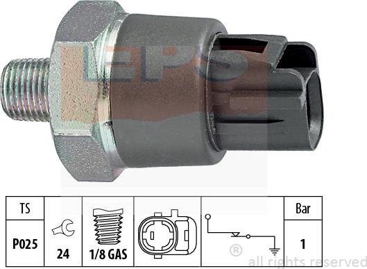 MDR EPS-1800 188 - Датчик, давление масла autosila-amz.com