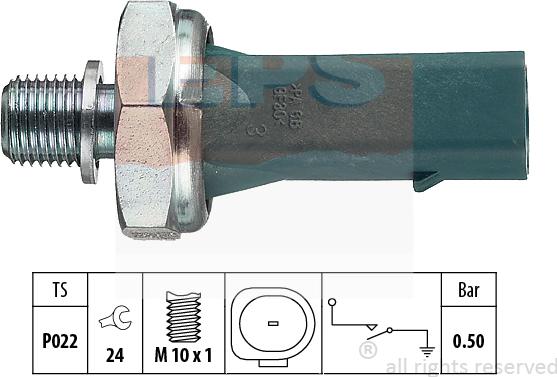 MDR EPS-1800 139 - Датчик, давление масла autosila-amz.com