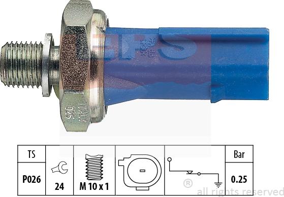 MDR EPS-1800 133 - Датчик, давление масла autosila-amz.com