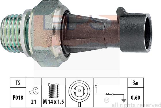 MDR EPS-1800 129 - Датчик, давление масла autosila-amz.com