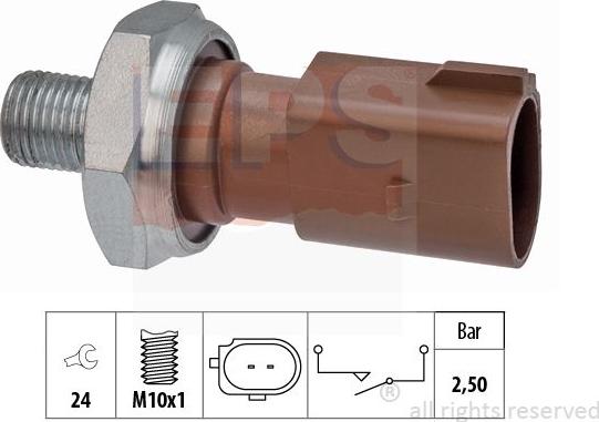 MDR EPS-1800 205 - Датчик, давление масла autosila-amz.com