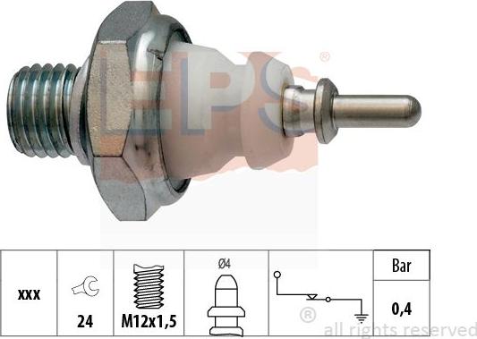 MDR EPS-1800 221 - Датчик, давление масла autosila-amz.com