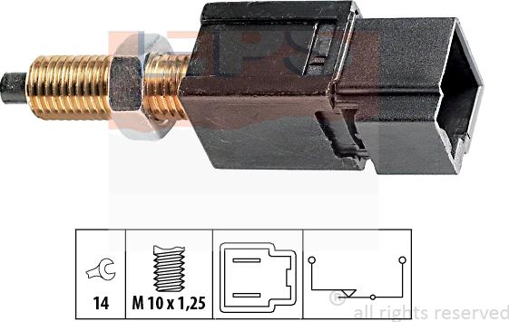 MDR EPS-1810 052 - Выключатель фонаря сигнала торможения autosila-amz.com