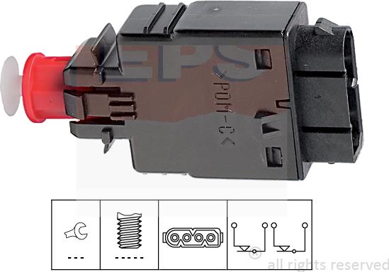 MDR EPS-1810 081 - Выключатель фонаря сигнала торможения autosila-amz.com
