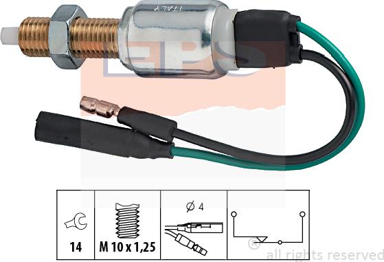 MDR EPS-1810 026 - Выключатель фонаря сигнала торможения autosila-amz.com