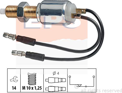 MDR EPS-1810 028 - Выключатель фонаря сигнала торможения autosila-amz.com