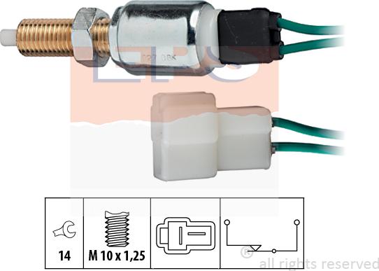 MDR EPS-1810 027 - Выключатель фонаря сигнала торможения autosila-amz.com