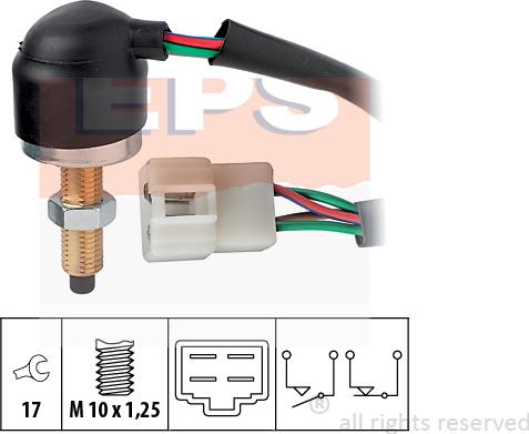 MDR EPS-1810 166 - Выключатель фонаря сигнала торможения autosila-amz.com