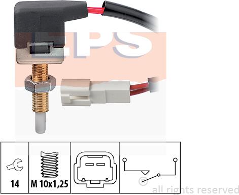 MDR EPS-1810 167 - Выключатель, привод сцепления (Tempomat) autosila-amz.com