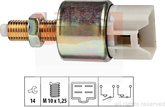 MDR EPS-1810 119 - Выключатель фонаря сигнала торможения autosila-amz.com