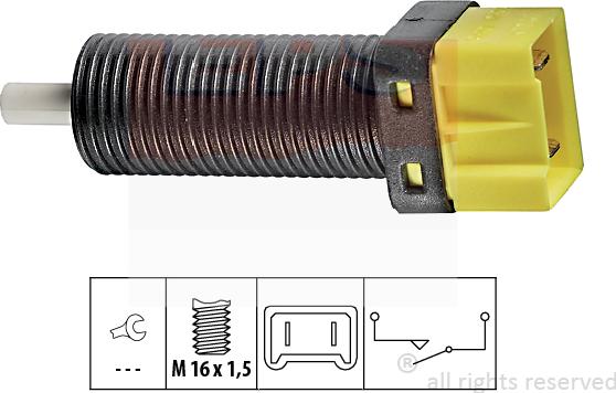 MDR EPS-1810 134 - Выключатель, привод сцепления (Tempomat) autosila-amz.com