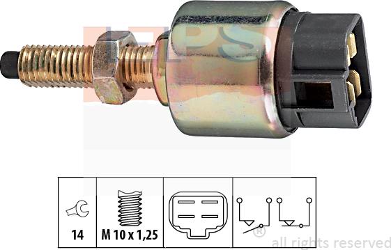 MDR EPS-1810 125 - Выключатель фонаря сигнала торможения autosila-amz.com