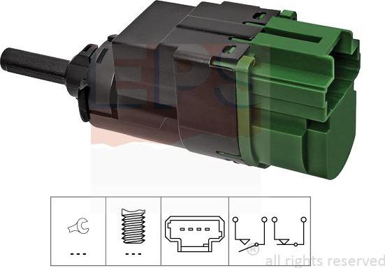 MDR EPS-1810 332 - Выключатель фонаря сигнала торможения autosila-amz.com
