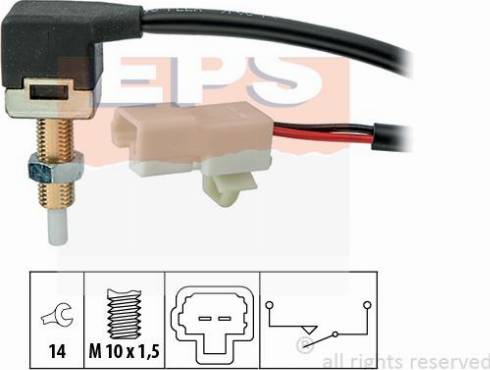 MDR EPS-1810 296 - Выключатель фонаря сигнала торможения autosila-amz.com