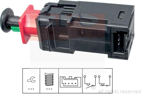 MDR EPS-1810 208 - Выключатель фонаря сигнала торможения autosila-amz.com