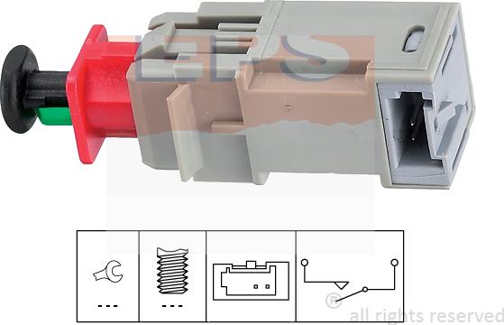 MDR EPS-1810 207 - Выключатель, привод сцепления (управление двигателем) autosila-amz.com