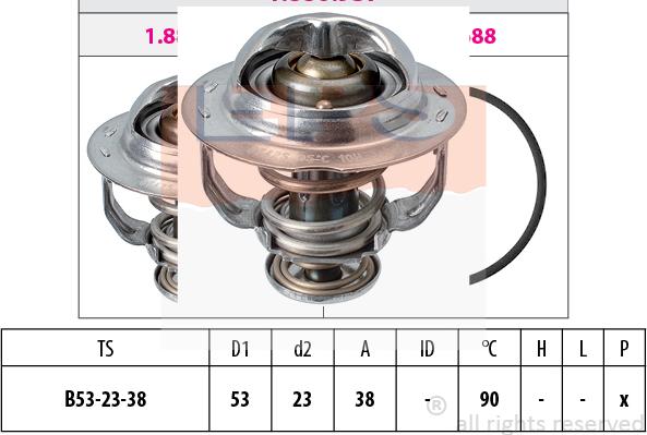 MDR EPS-1880 957S - Термостат охлаждающей жидкости / корпус autosila-amz.com