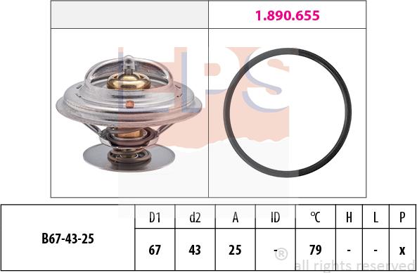 MDR EPS-1880 983 - Термостат охлаждающей жидкости / корпус autosila-amz.com