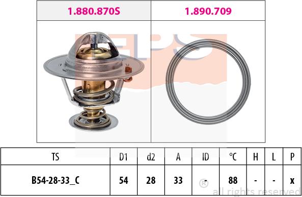 MDR EPS-1880 971 - Термостат охлаждающей жидкости / корпус autosila-amz.com