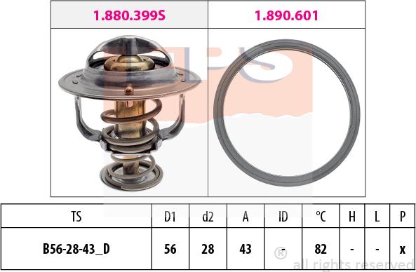 MDR EPS-1880 404 - Термостат охлаждающей жидкости / корпус autosila-amz.com